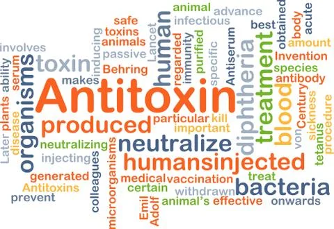 Antitoxin background concept Illustrazione stock