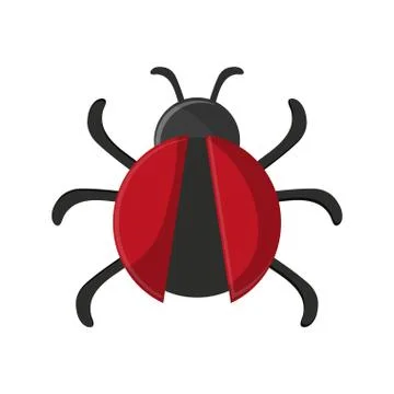 Antivirus bug technology symbol Illustrazione stock