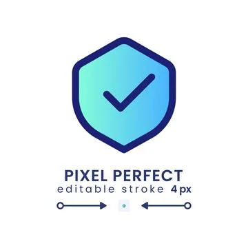 Antivirus gradient fill desktop icon Stock Illustration