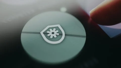 Antivirus icon for digital protection concept Stock Footage 334927102