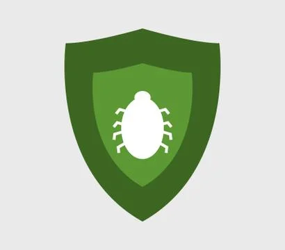 Antivirus icon on white background Stock Illustration