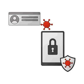 Antivirus illustration Stock-Illustration