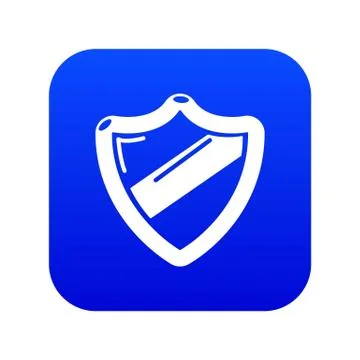 Antivirus installation icon blue vector Stock Illustration
