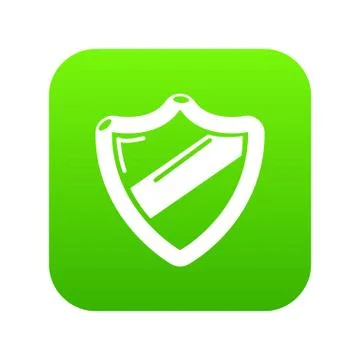 Antivirus installation icon green vector Stock Illustration
