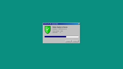 Antivirus Program System Scan Failing and Detecting Critical Malware Threat.. 動画素材 347349092