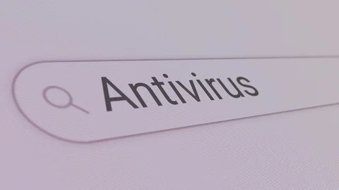 Antivirus Search Bar Video stock 122331291