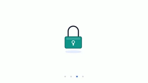 Antivirus security icons animation with digital scanning and shield 스톡 동영상 334737287