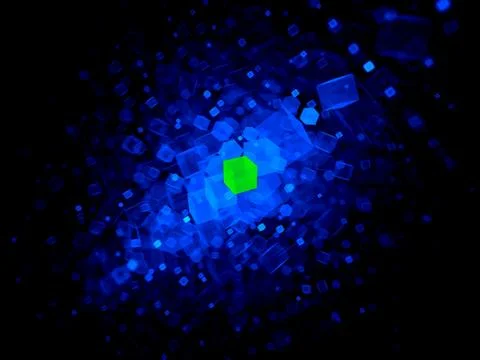 Antivirus software checking data Stock Illustration