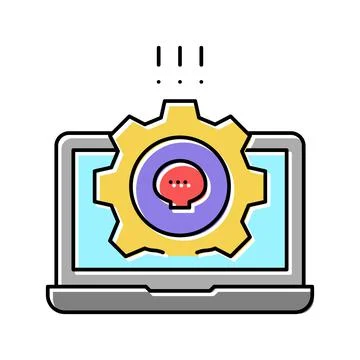 Antivirus software color icon vector illustration 库存插图