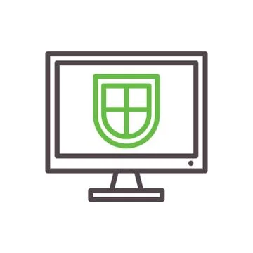 Antivirus software concept Stock Illustration