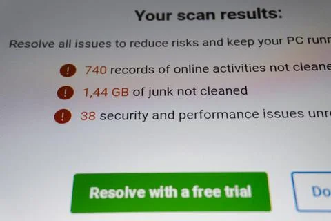 Antivirus software  interface. Oguz, Azerbaijan. 05.07.2025. Stockfoto's