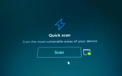 Antivirus software interface screen. Oguz, Azerbaijan. 28.06.2025 写真素材