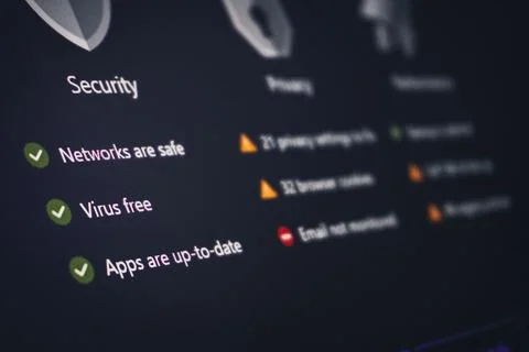 Antivirus software interface screen. Oguz, Azerbaijan. 28.06.2025 写真素材