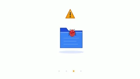 Antivirus Software Protecting Computer Folder From Malware 库存影片 334737291