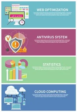 Antivirus system, cloud computing, statistics イラスト素材