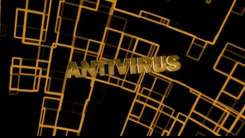Antivirus Technology Word with background Stock Footage 294582477