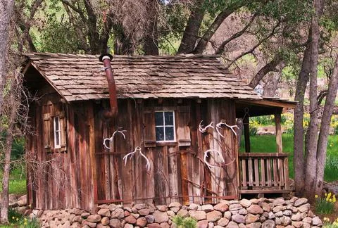 ANTLER CABIN Stock Photos
