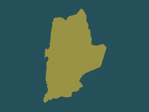 Antofagasta, Chile. Solid color shape 库存插图