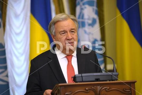 António Guterres, Secretary-General of the United Nations Stock Photos