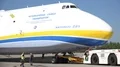Antonov Airlines international cargo transporter Antonov 225 shunting close up 4k or 4k+ Resolution