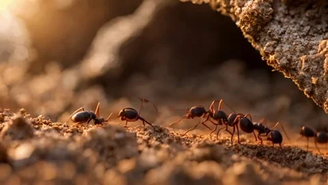 Ants Battle Stock Footage 270355440