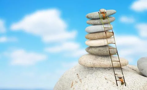 Ants building Ilustración de archivo