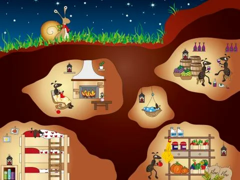 Ants Stock Illustration