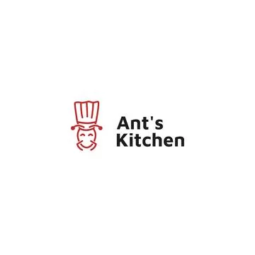 Ants Kitchen Logo  Ant Chef Character Stock Illustration