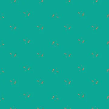 Ants seamless pattern. Insects on colorful background. Vector illustration fo Stock Illustration