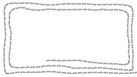 Ants text animation on white background. Stock Footage 339584755