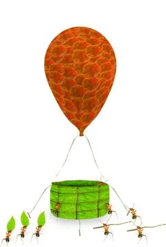 Ants work Stock Illustration