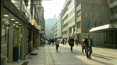 Antwerp diamond center Stock Footage 643706