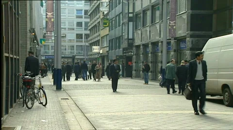 Antwerp diamond center Stock Footage 643753