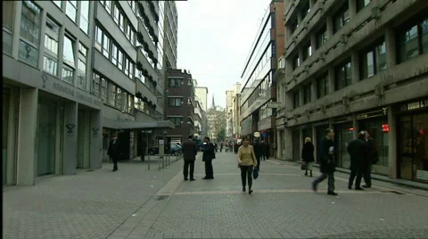 Antwerp diamond center Stock Footage 643797