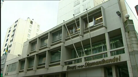 Antwerp diamond center Stock Footage 643814