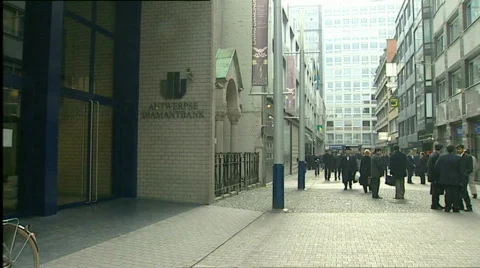 Antwerp diamond center Stock Footage 643833