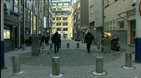 Antwerp diamond center Stock Footage 643887