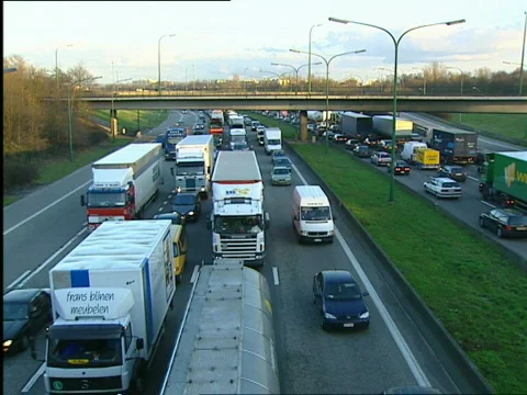 Antwerp, heavy traffic Stock Footage 656216