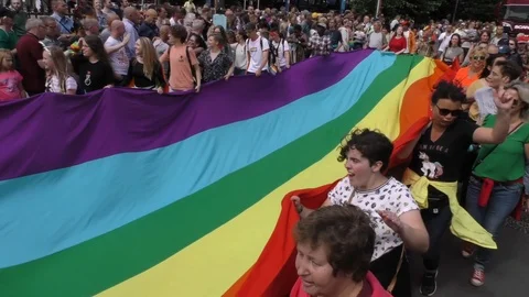 Antwerp Pride compilation Stock Footage 114028181