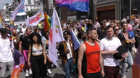 Antwerp Pride compilation Stockbeeldmateriaal 114028196
