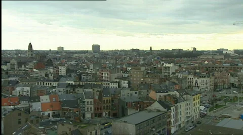 Antwerp skyline Stock Footage