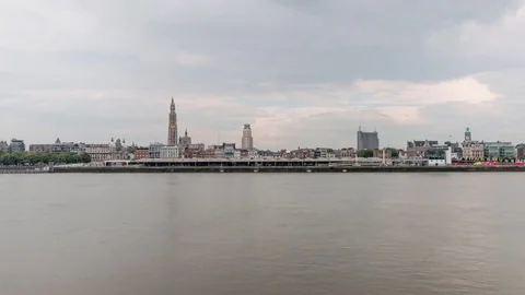 Antwerp Skyline Stock Footage 80084067