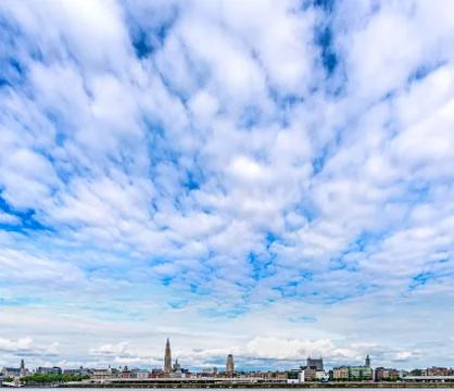 Antwerp Skyline Foto stock