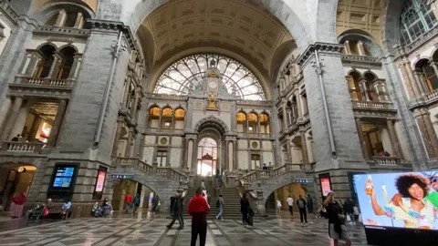 Antwerp Train Station, Belgium Stock Footage 249762085