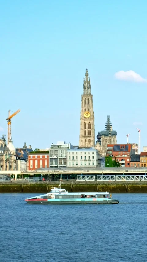 Antwerp view, Belgium Stock Footage 278293582