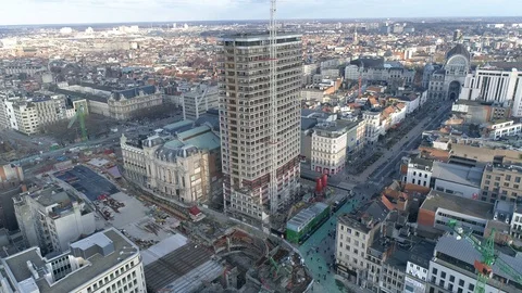Antwerpen aerial view 4k Stock Footage 101087684