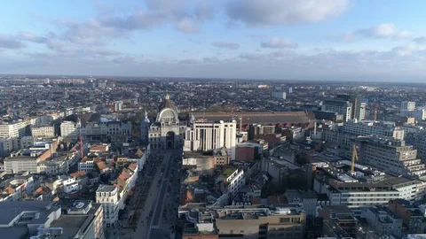 Antwerpen aerial view 4k Stock Footage 101088428