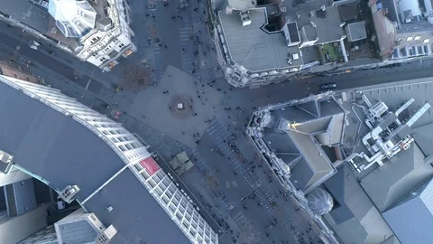 Antwerpen aerial view 4k Stock Footage 101088827