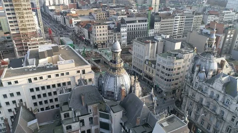 Antwerpen aerial view 4k Stock Footage 101089333