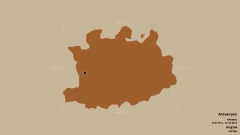 Antwerpen - Belgium. Bounding box. Pattern Stock Illustration